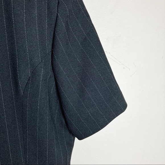 Vintage pinstriped maxi suit dress. - Picture 5 of 7
